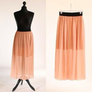Chiffon Maxi skirt